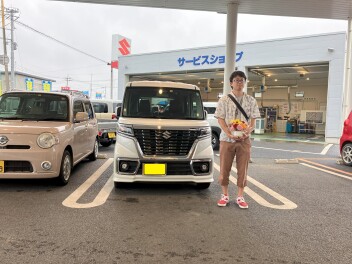 スペーシアカスタムをご納車させて頂きました☆彡